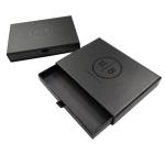 Fancy Magnet Box Hard Flat Luxury Folding Storage Black Gift Box with Customer's