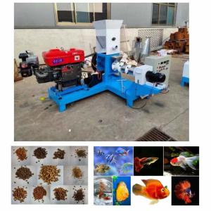 Quality Small Capacity Diesel Pet Floating Fish Feed Extruder Machine wholesale