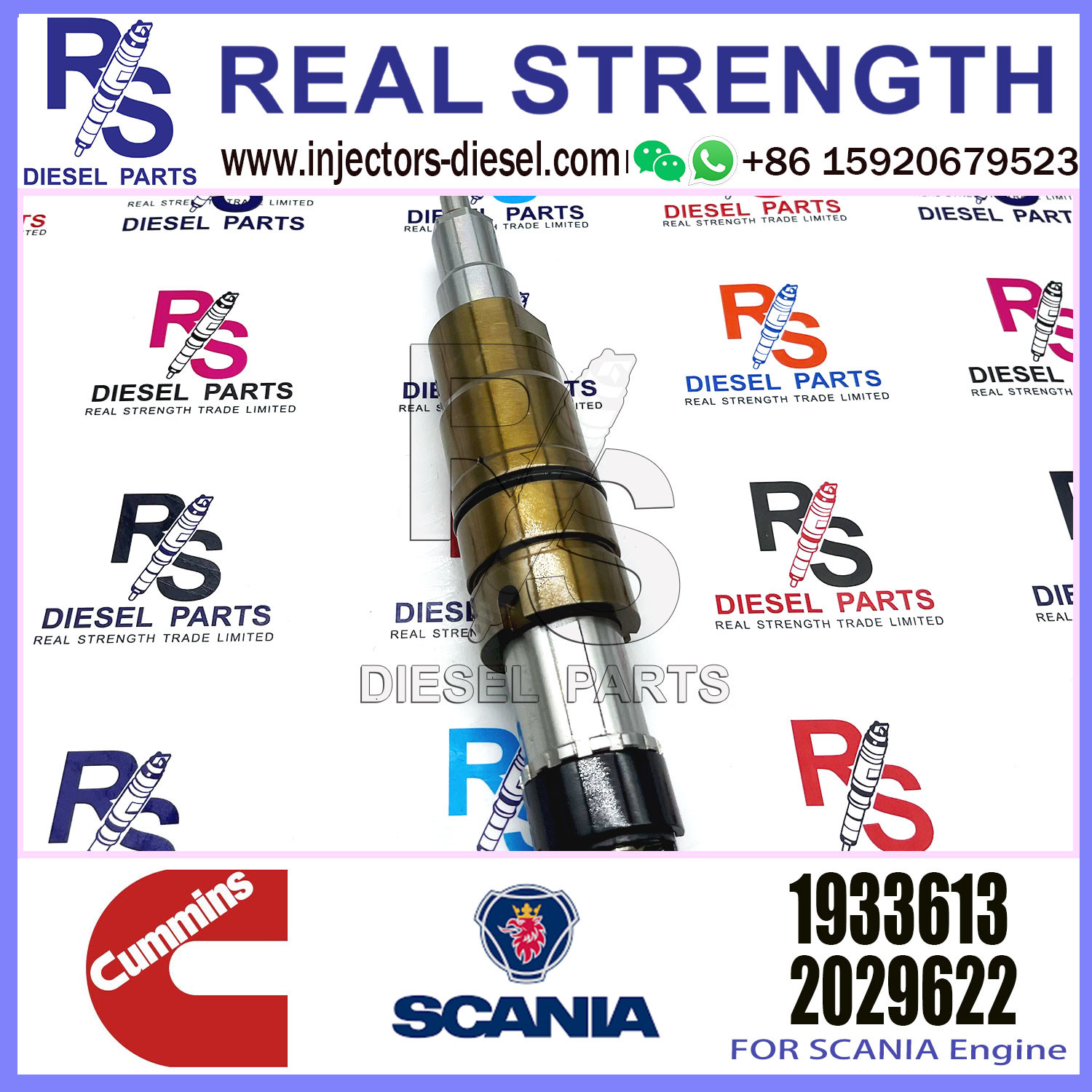 Common rail injector fuel injecto 2894920 2029622 2057401 2897320 1948565 1933613 for ISZ13 Excavator DC09 DC16 DC13