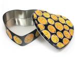 Set Of 5 Halloween Pumpkin Heart Tins
