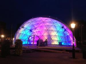 Quality White PVC Tarpaulin Event Dome Tent With Panoramic Windows wholesale
