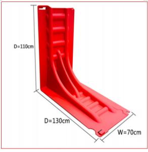 Quality Height 110cm ABS Plastic Red Anti-UV Convenient Flood Baffier wholesale