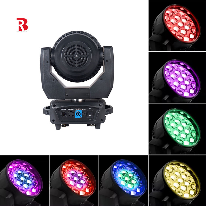 19pcs 15W RGBW 4 In 1 LED Wash Stage Lighting For Conference Venues Ballrooms