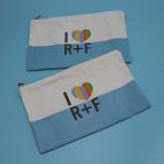 Recycled Long Travel Makeup Bags , Customized High End Logo Zipper Toiletry Bag