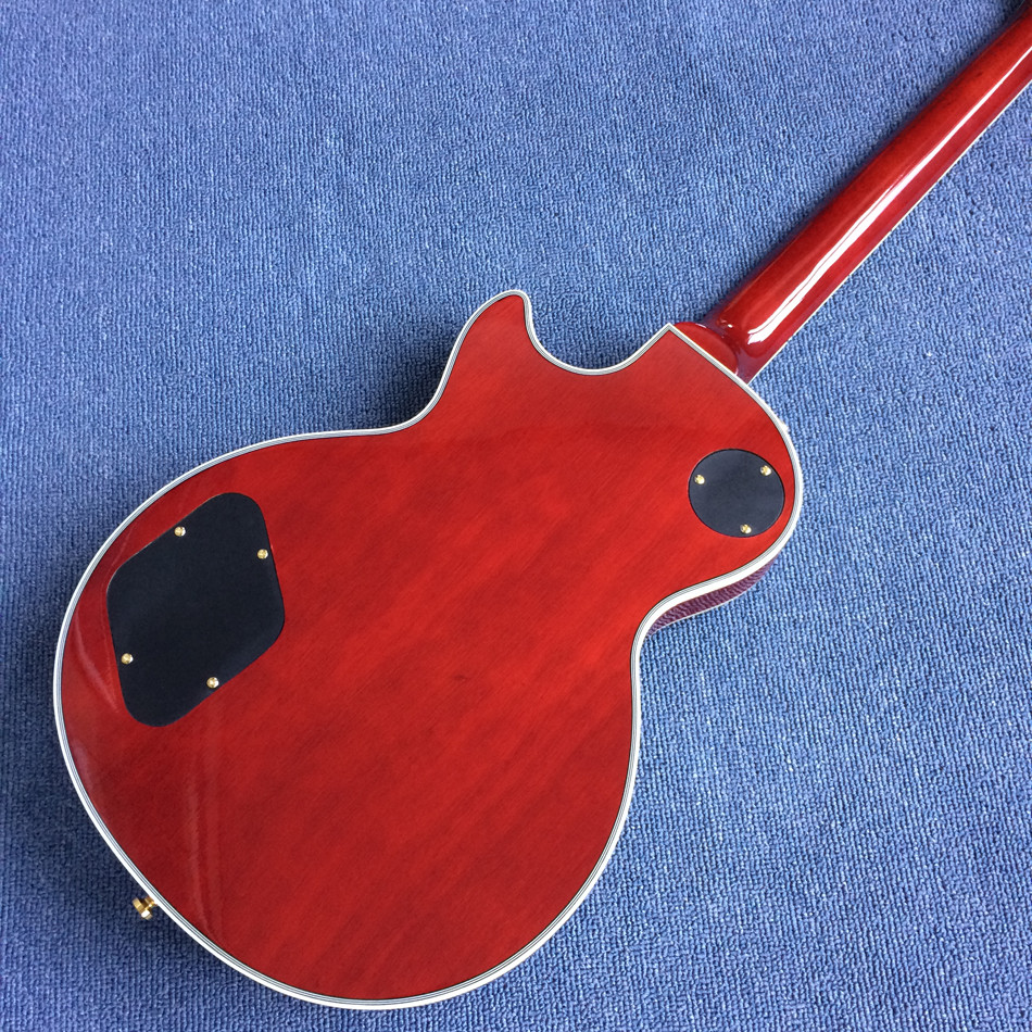 New style LP Electric guitar,Ebony Fingerboard,a piece of neck,Electric guitar with red wine