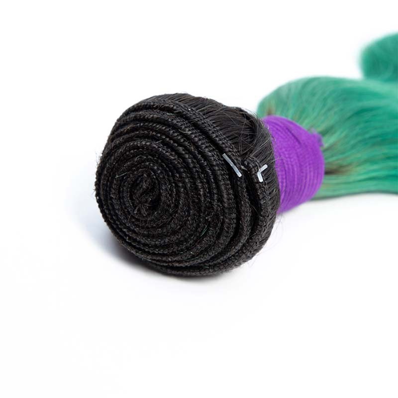 #T1B/Green Body Wave Remy Human Hair Bundles Sew In Weave Bundles Brazilian Bundle Deals