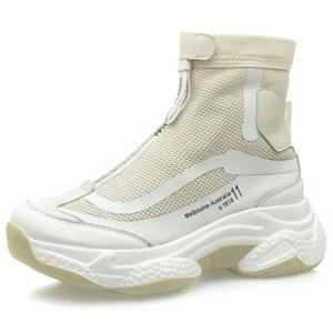 Quality Janbal Plus Size 42 Chunky Flat Ankle Boots Women'S Flat Sneakers Casual wholesale