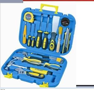 Quality 21 pcs household tool set ,with pliers,wrench,hammer ,trowel ,brush ,knife . wholesale