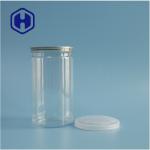 500ml Transparent Airtight Cylindrical PET Easy Open Can For Dry Fruit Wholesale