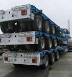 60t New Dropdeck Lowboy Semi Trailer Heavy Equipment Carrier Truck