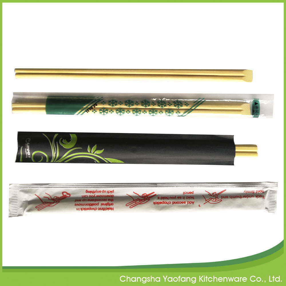 Customized Chinese Moso Bamboo Disposable Chopsticks 20cm Natural Color Tensoge