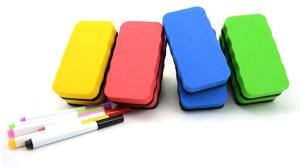 Quality OEM small Magnetic Sponge EVA Felt Whiteboard Eraser for School Office wholesale