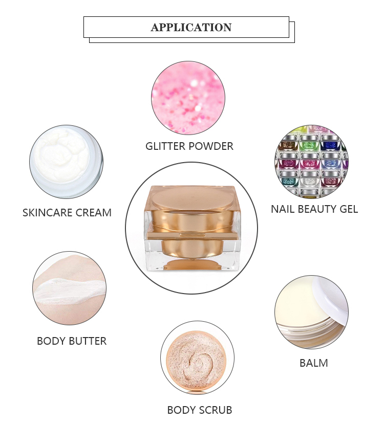 PP Plastic Sealing Blue Cosmetic Cream Containers Packaging 20g