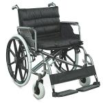 GT-951 XL 22inch Folding Transport Chair Rubber Castor 22 Inch Lightweight