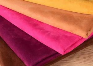 Quality Brushed Knitted Polyester Microfiber Suede Fabric For Garment Sofa wholesale