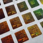 Durable Waterproof Holographic Security Vinyl Stickers Customized Offset Print