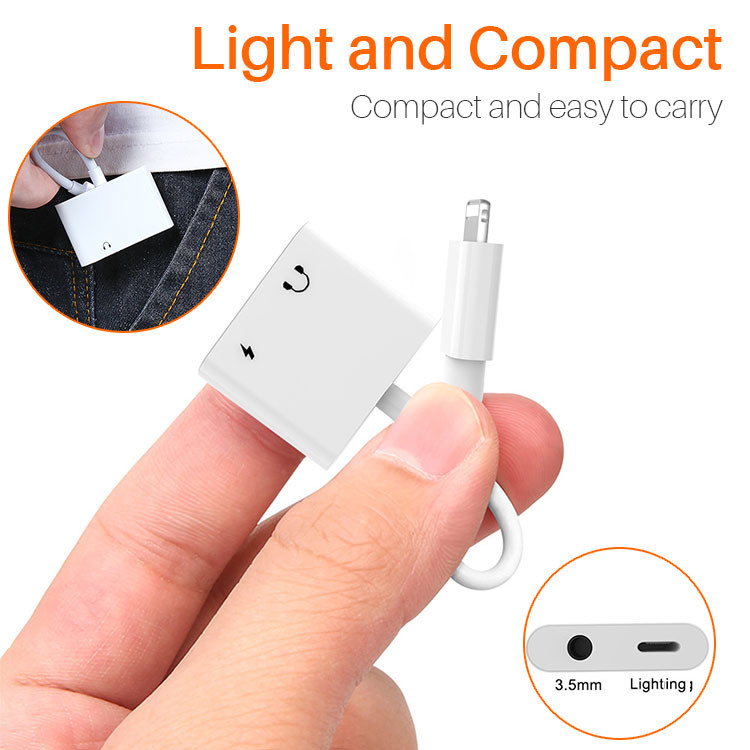 PVC Wire Lightning Audio Adapter High Fidelity Lightning To Type C Adapter