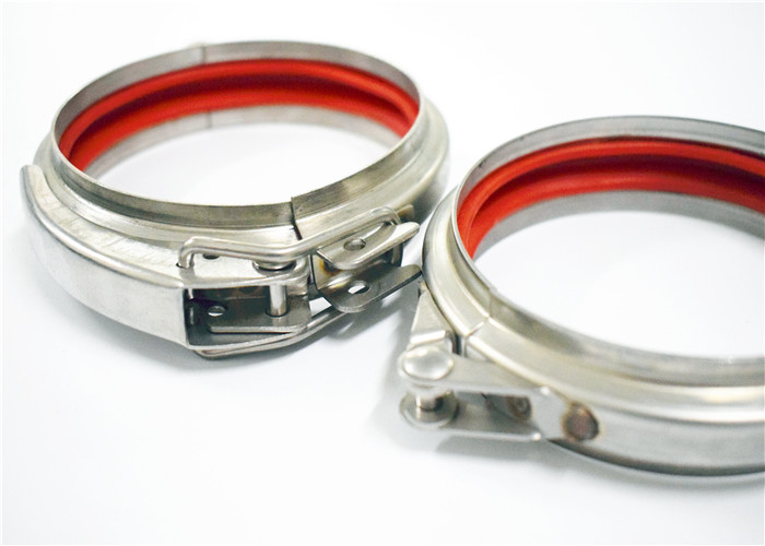 Metal Quick Release Hose Clamp With Rubber , Joint System Quick Release Toggle Clamp