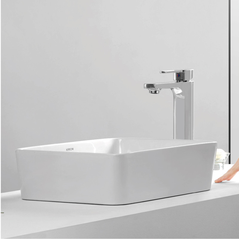 ARROW AP439E Rectangular Ceramic Basin 460x370x133mm Counter Top