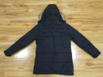 Polyester Mens Longline Padded Coat Black Long Thin Padded Coat