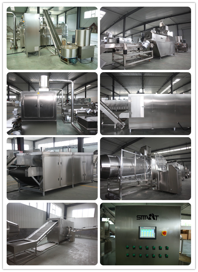 Caramel Popcorn / Puffed Corn Snack Making Machine SS Type 70KW Powered