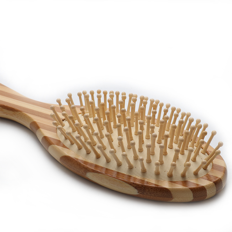 Natural Bamboo Wide Tooth Hair Brush For Massage And Hair Care