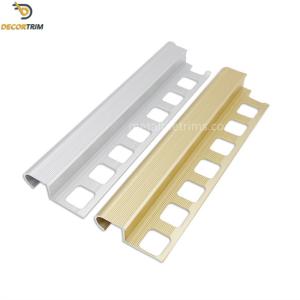 Quality Edging For Porcelain Tiles Aluminum Tile Edging Straight Edge Of Tile Trim wholesale
