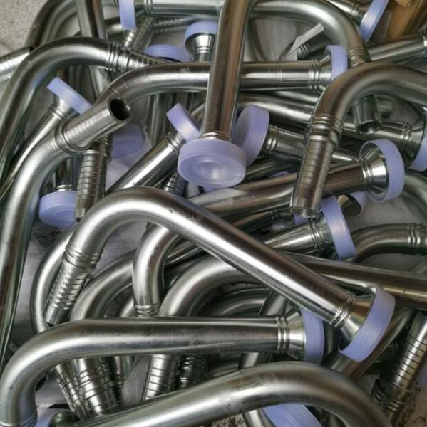 Round Head Stainless Steel Hydraulic Flange Connector Fitting 3000 Psi Hose