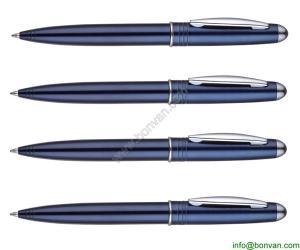 Quality printed slogan metal pen,twist hotel metal pen wholesale