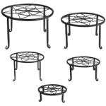 Flower/Green Plant Used Iron Plant Pot Shelf for Home Indoor and Outdoor