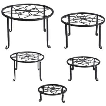Flower/Green Plant Used Iron Plant Pot Shelf for Home Indoor and Outdoor