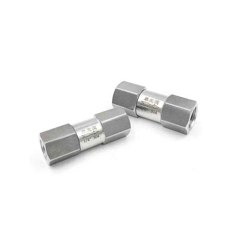 Female Thread Split Non-Return Valve 304 316 Stainless Steel with High Pressure