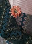 49" Gold Lace Metallic Embroidered Fabric For Women Dress