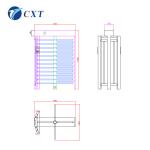 Face Recognition Full Body Turnstile Brushless Motor 40W 100W Z1701A-90
