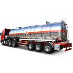 25T Tanker Truck Trailer Heavy Duty For Warm Palm Oil In Kenya