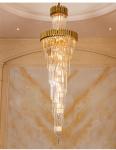 Large Top Long Crystal Led Chandeliers Hotel Hall Living Room staircase