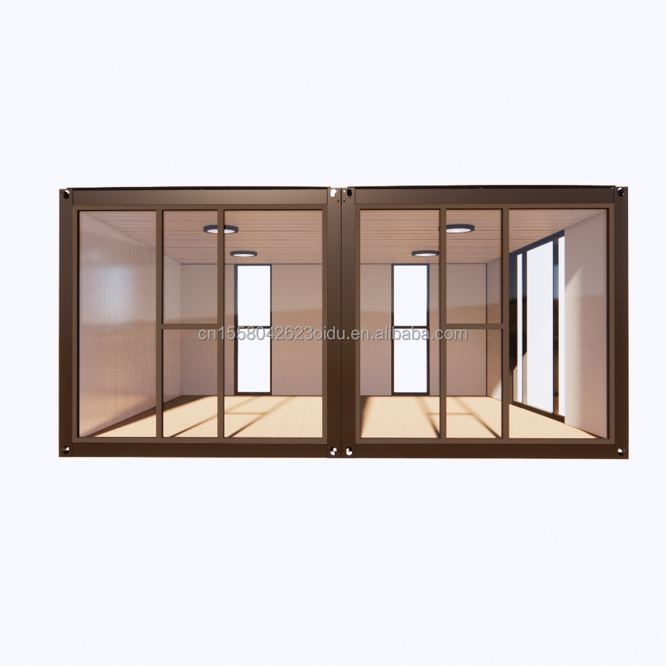 Modern 2 Bedroom Prefab Steel Expandable Container House for Mall Application Customized Color Design