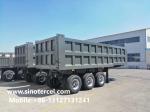 Heavy Duty Hydraulic 3 Axle Tipper Semi Trailer Safe Transportation