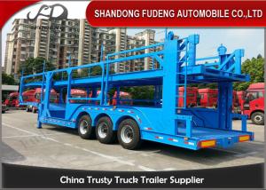 12 Car Carrier Semi Trailer , Skeletal Type 2 / 3 Axles Vehicle Transport  Trailer