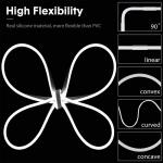 Neutral White 120LEDs/m Cool White LED Neon Flex IP65 Waterproof DC 12V 6x12mm