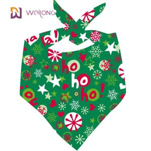 Quality Premium Durable Fabric Dog Christmas Bandana Unique Shape Adjustable Fit wholesale