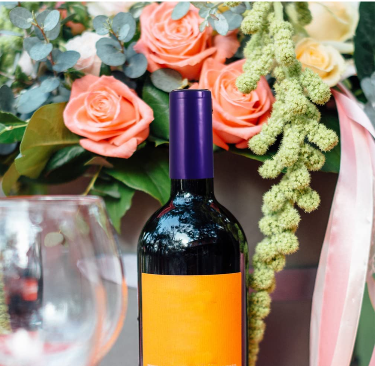 Aluminium Plastic Wine Bottle Heat Shrink Capsules With Blue Color And Custom Logo