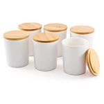 Luxury Ceramic Pottery Candle Vessels Empty Engraved Eco Friendly