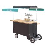 Box Structure Wooden 350W Beer Mobile Vending Cart