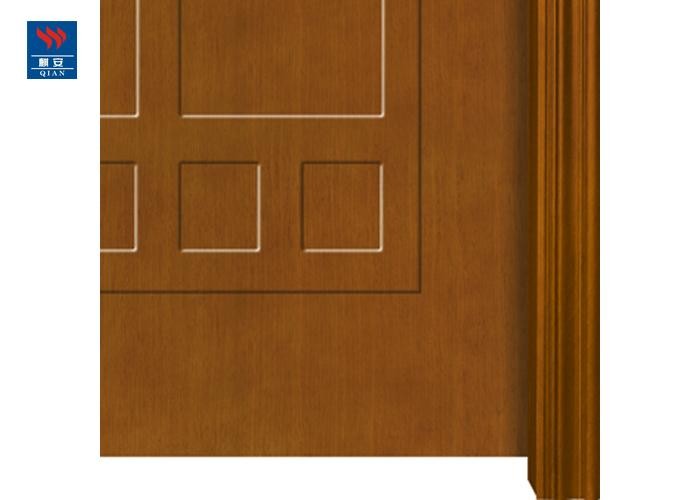Commercial Hotel Carving Fire Rated Single Leaf Solid Wooden Door