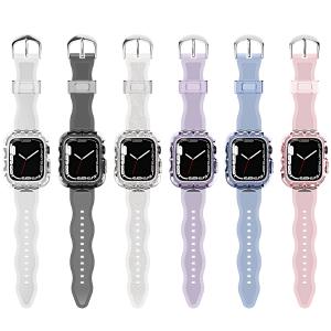 Quality Fashionable 6 Colors TPU Loop Replacement Sport Bands for Apple Watch 7 and Affordable wholesale