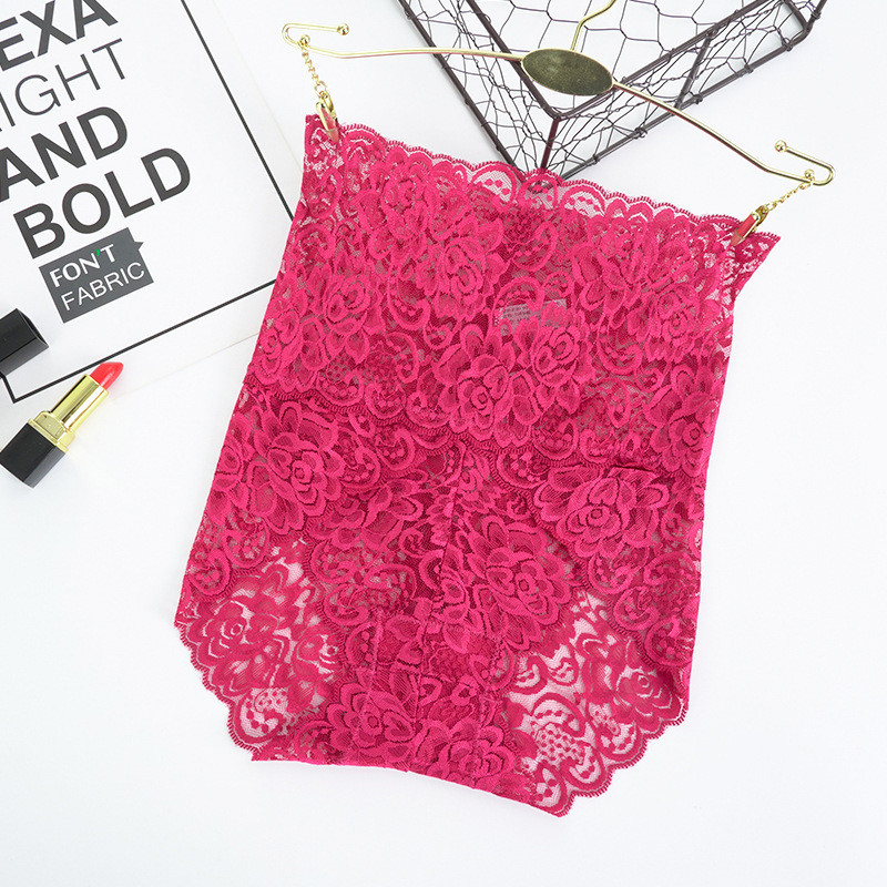 Womens High Waisted Lace Panties Plus Size Sexy Underwear Brief Hipster Panties