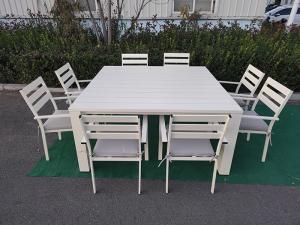 Quality 8 Person Bsci Odm Garden Furniture Folding Table And Chairs Aluminum Outdoor Assembled wholesale