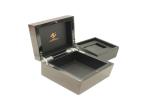 Wooden Leather Watch Storage Box , Electrical Watch Box FSC Certification