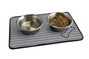 Quality 14x21inch Microfiber Pet Towel Water Absorbent Dog Food Bowl Mats wholesale